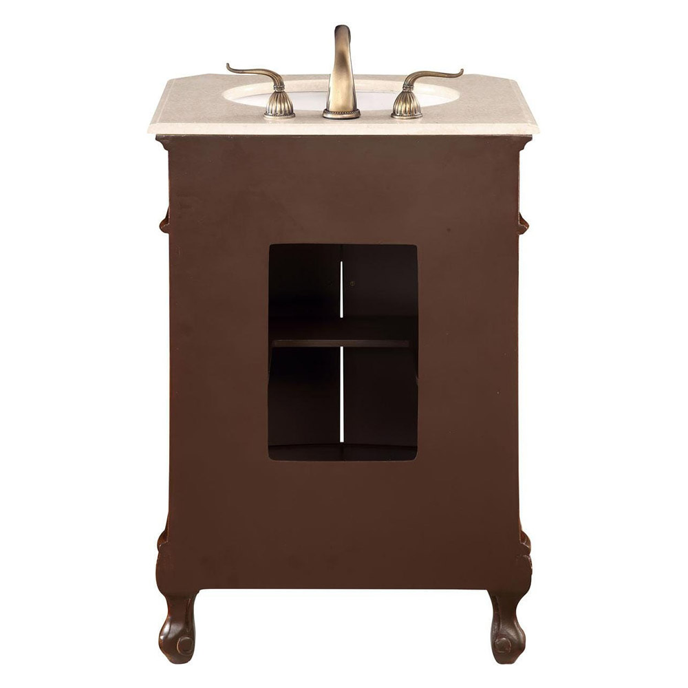 Elegant Vanity Cabinet 2 Door - Brown, L 24" (VF-1005)