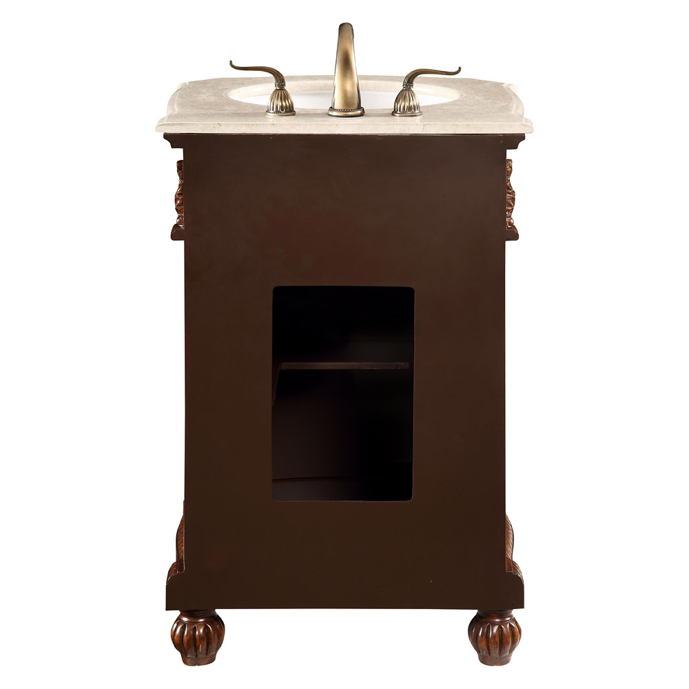 Elegant Danville 24" Wide Vanity Set - Brown (VF-1009)