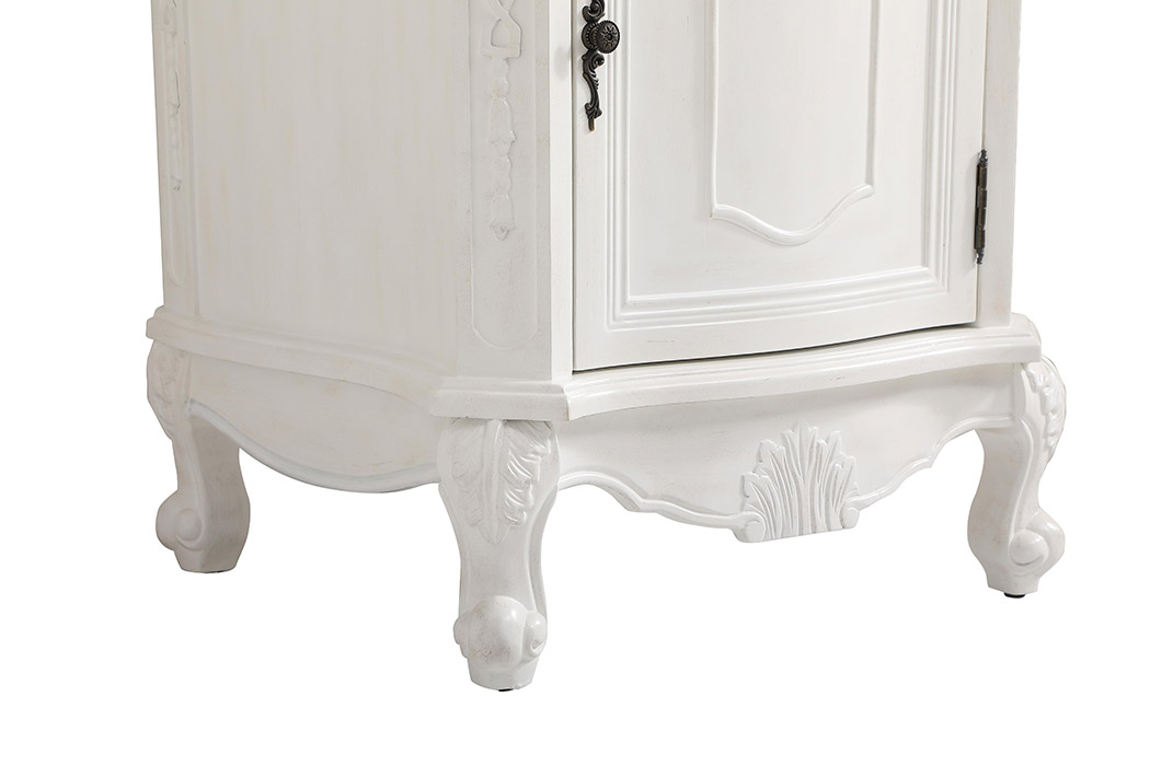 Elegant 24" Single Bathroom Vanity Set - Antique White (VF-1031AW)