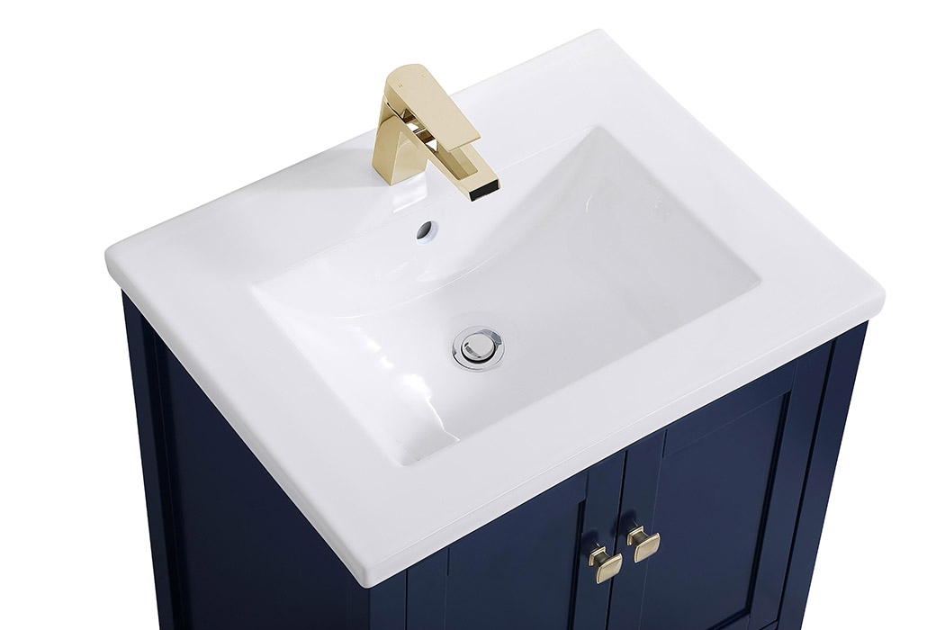 Elegant Single Bathroom Vanity Set - Blue (VF-2001BL)