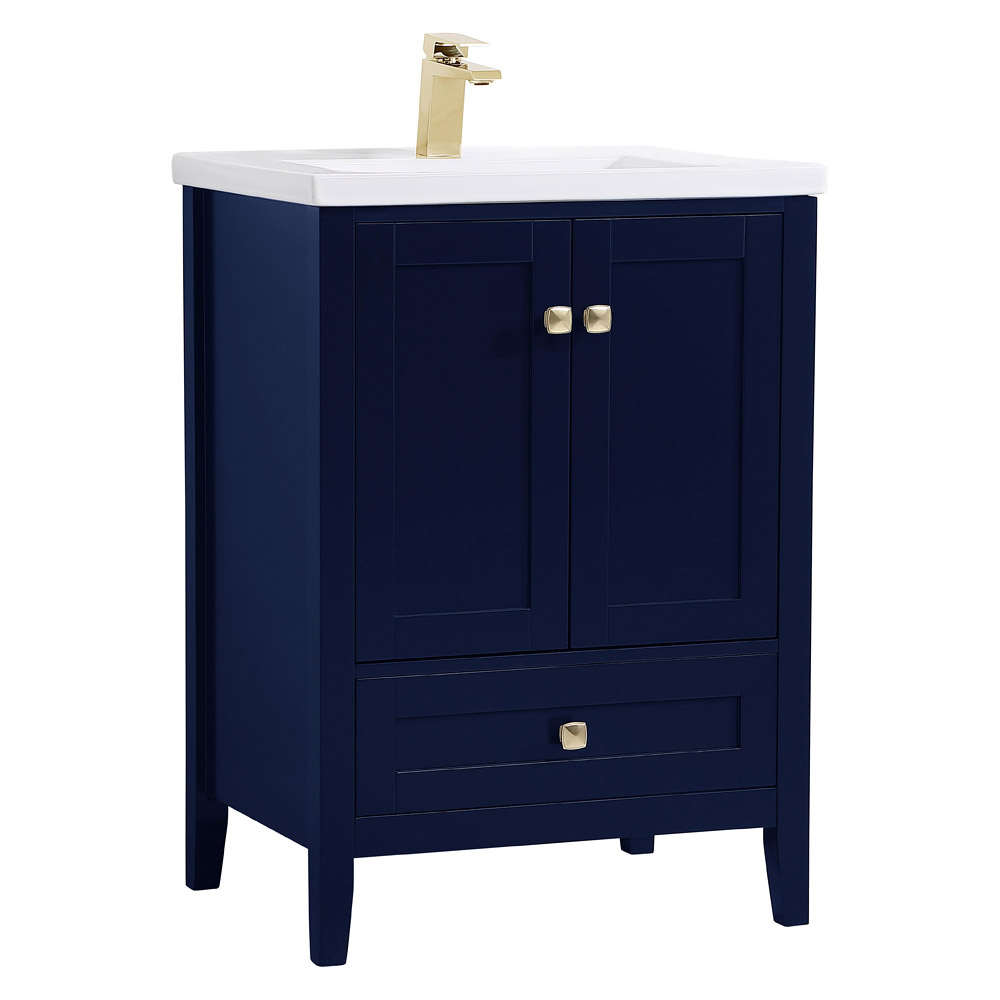 Elegant Single Bathroom Vanity Set - Blue (VF-2001BL)