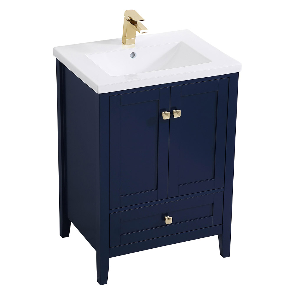 Elegant Single Bathroom Vanity Set - Blue (VF-2001BL)