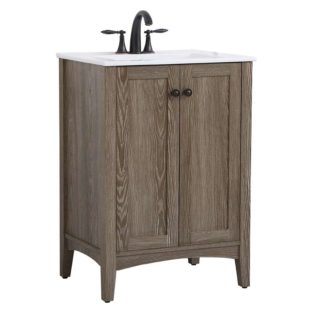 Elegant Mod 24" Free Standing Single Bathroom Vanity Set - Wooden (VF-2004)