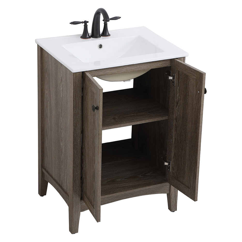 Elegant Mod 24" Free Standing Single Bathroom Vanity Set - Wooden (VF-2004)