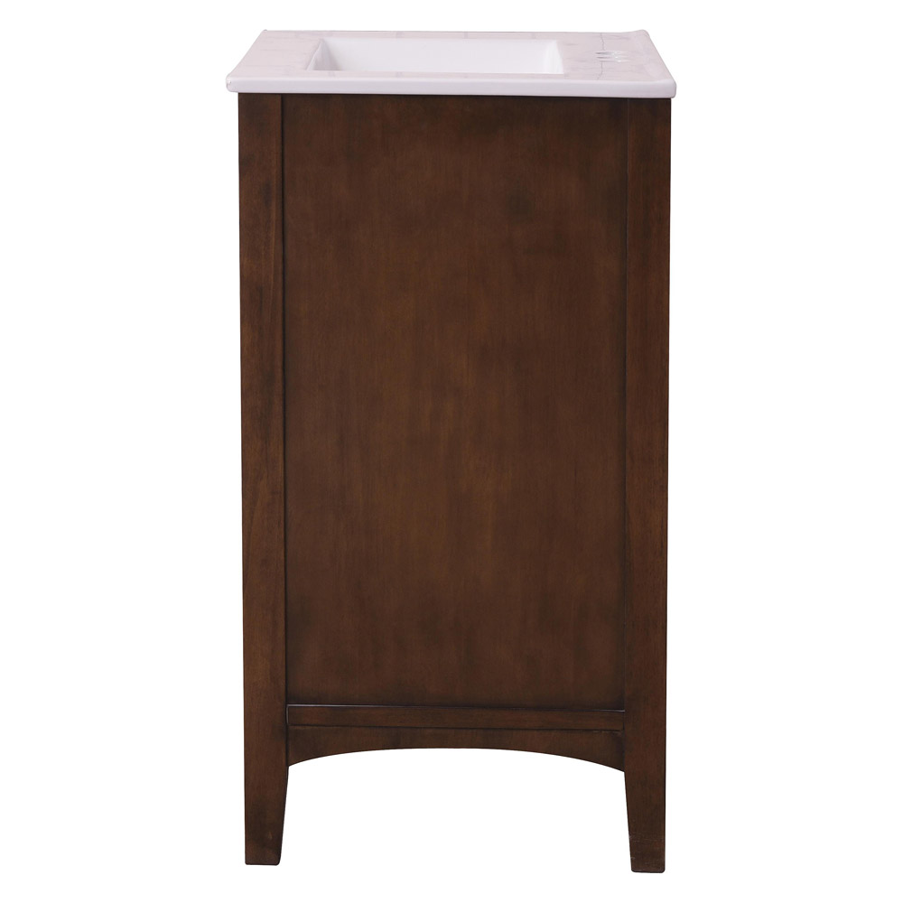 Elegant Mod 24" Free Standing Single Bathroom Vanity Set - Brown (VF-2007)