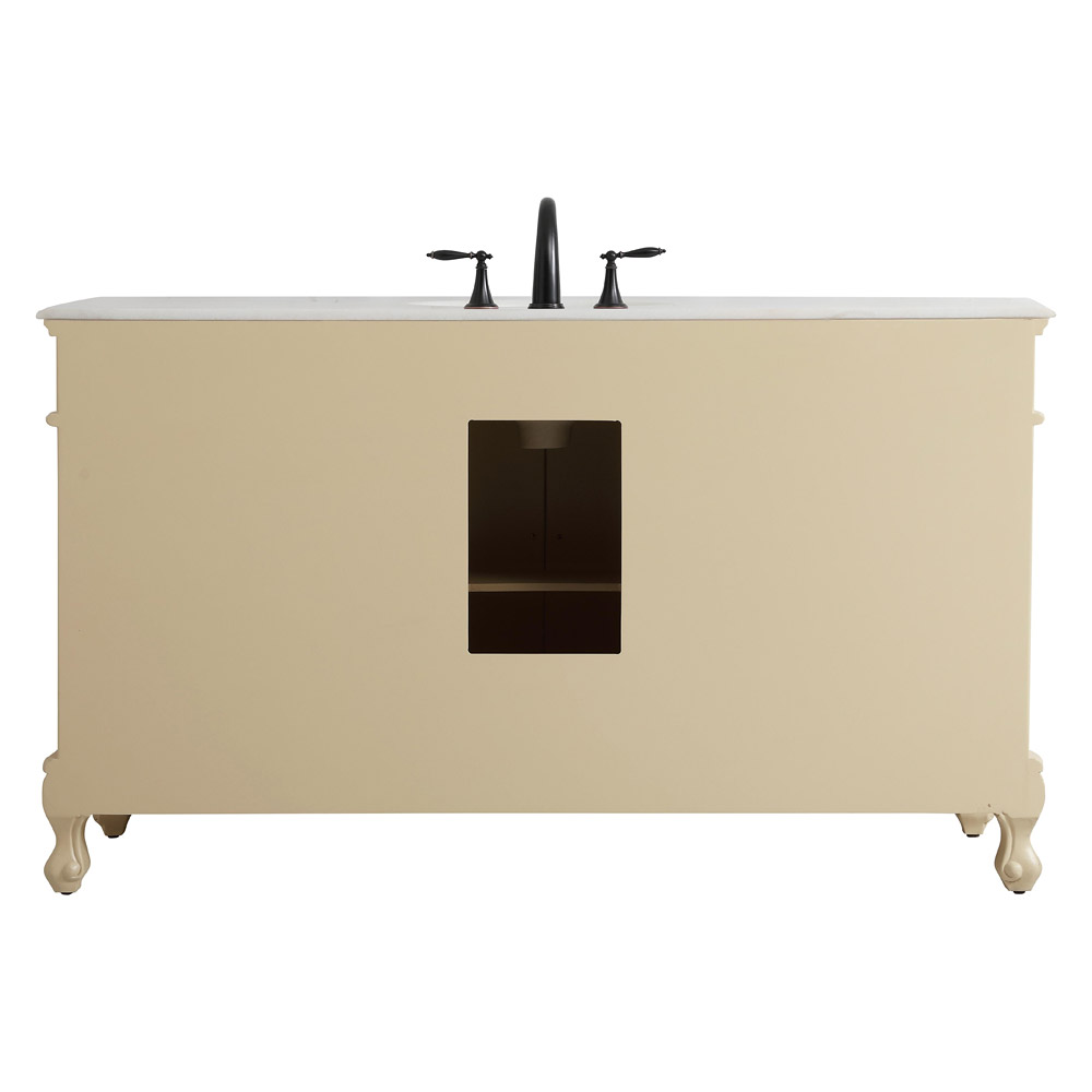 Elegant Danville Single Vanity Sink Set - Light Antique Beige (VF10160LT)