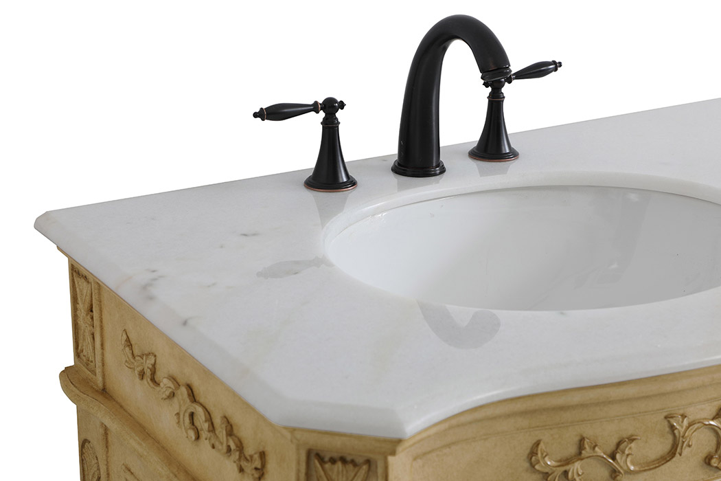 Elegant Danville Double Vanity Sink Set - Antique Beige (VF10172DAB)