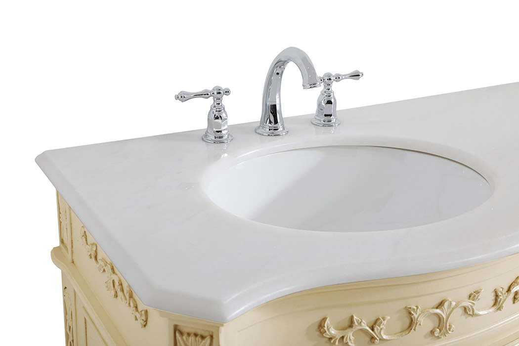 Elegant Danville Double Vanity Sink Set - Light Antique Beige (VF10172DLT)