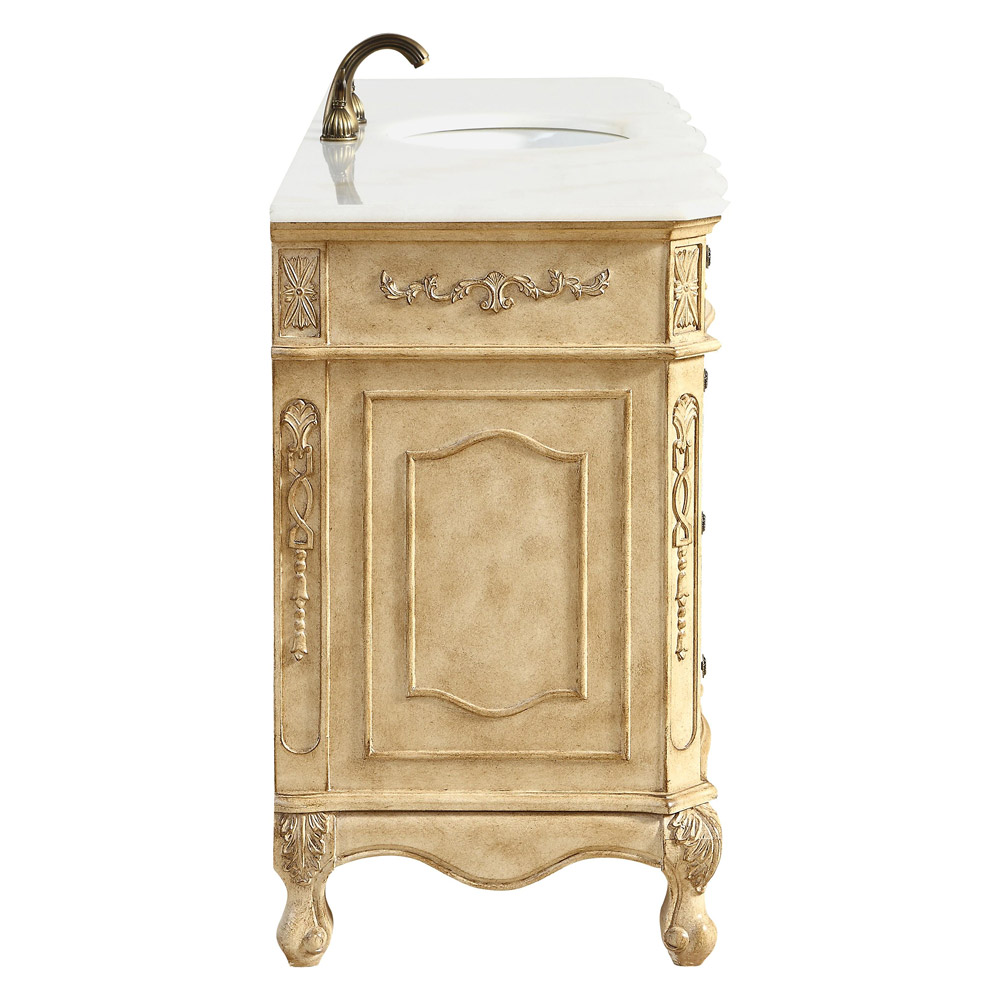 Elegant Danville Vanity Sink Set - Antique Beige (VF101S60AB)