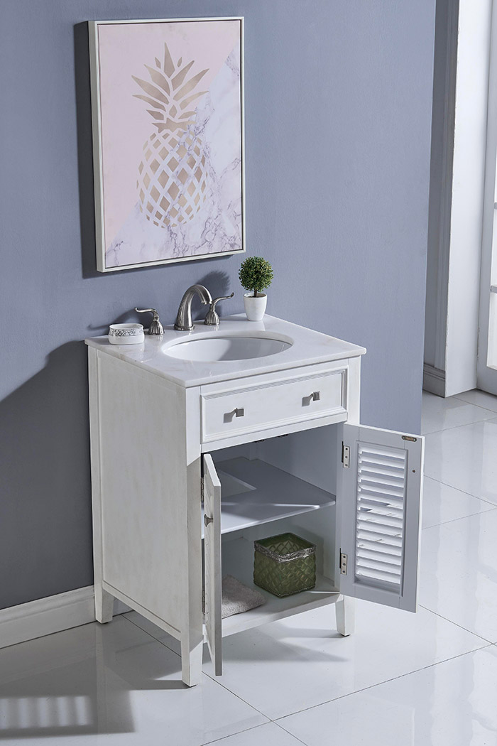 Elegant - Cape Cod Free Standing Single Bathroom Vanity Set (PNT-VF10424)