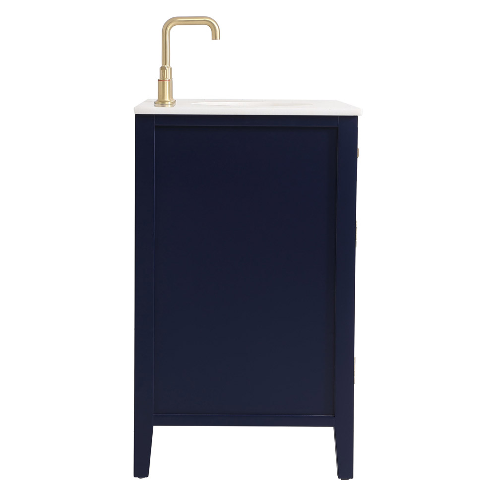 Elegant Cape Cod 36" Free Standing Single Bathroom Vanity Set - Blue (VF10436BL)