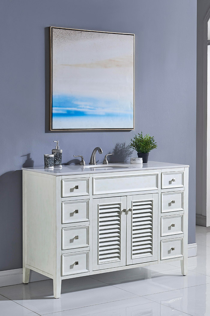 Elegant - Cape Cod Free Standing Single Bathroom Vanity Set (PNT-VF10448)