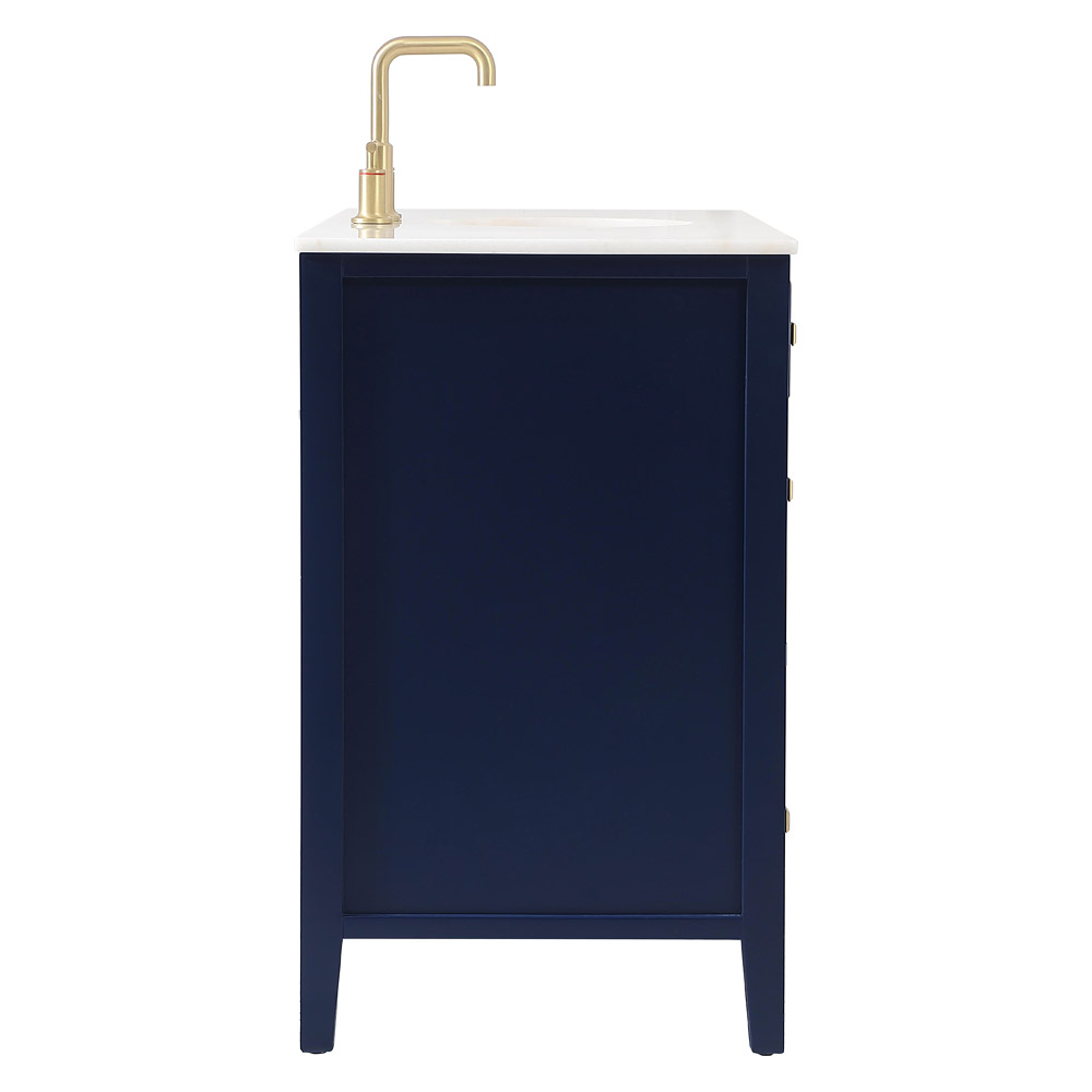 Elegant Cape Cod 48" Free Standing Single Bathroom Vanity Set - Blue (VF10448BL)