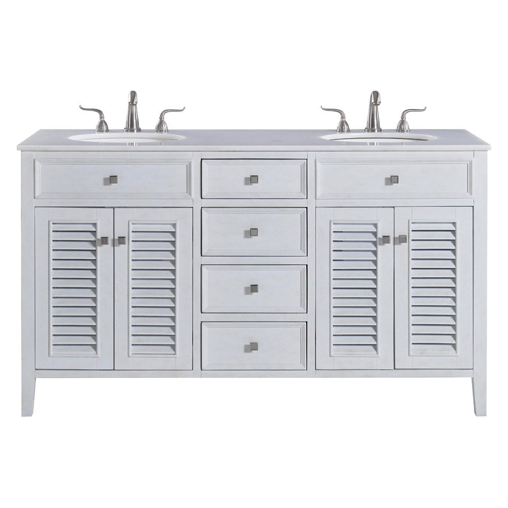 Elegant - Cape Cod Free Standing Double Bathroom Vanity Set