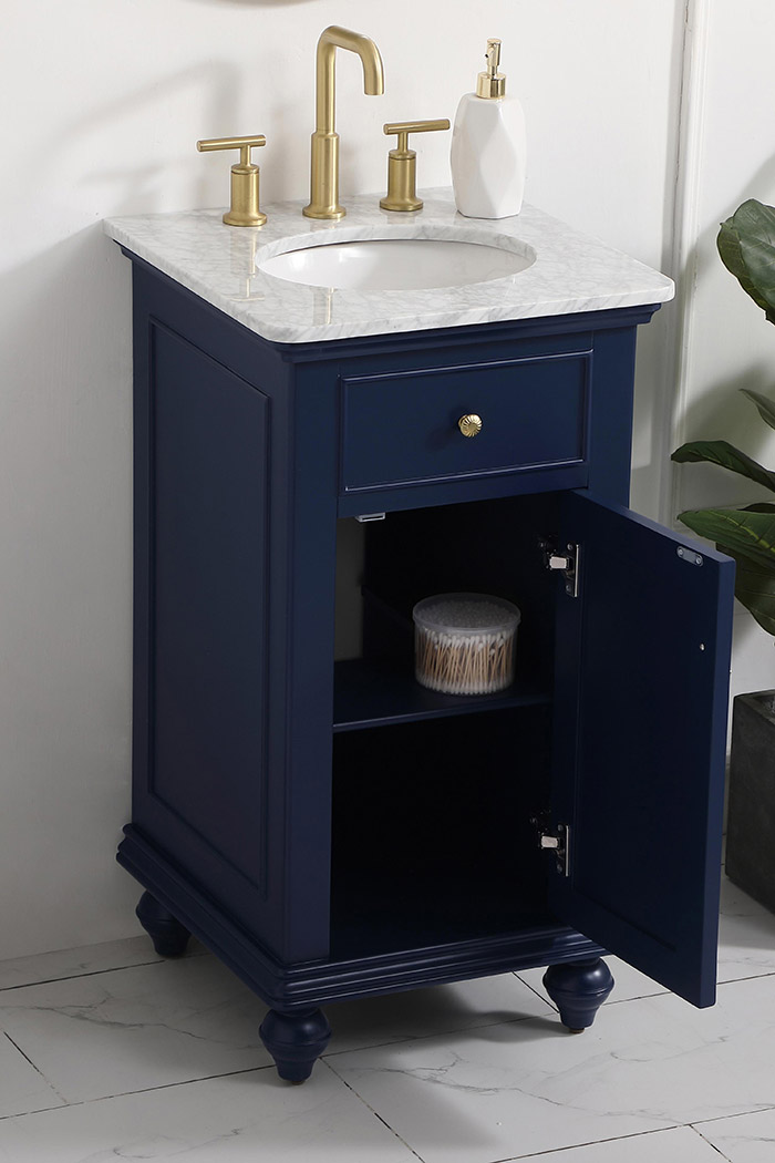 Elegant Otto 19" Single Bathroom Vanity Set - Blue (VF12319BL)