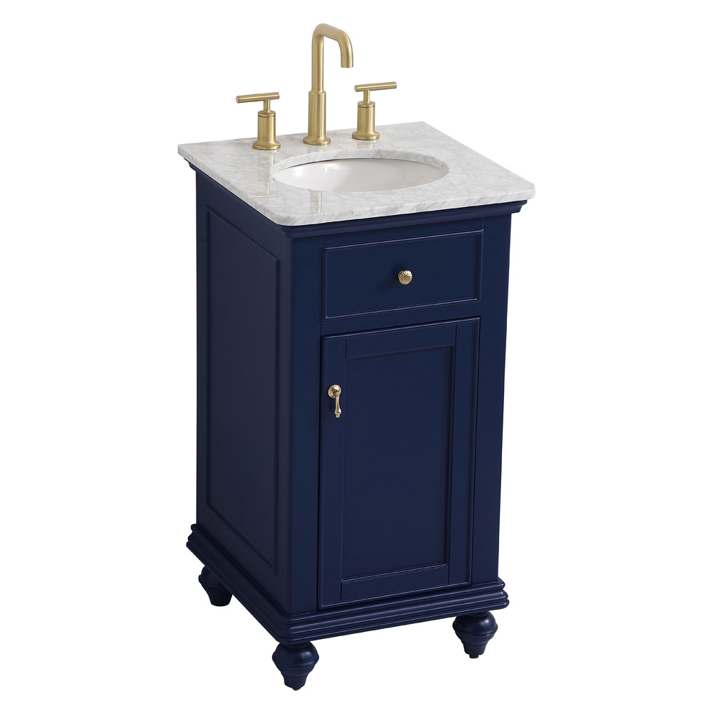 Elegant Otto 19" Single Bathroom Vanity Set - Blue (VF12319BL)