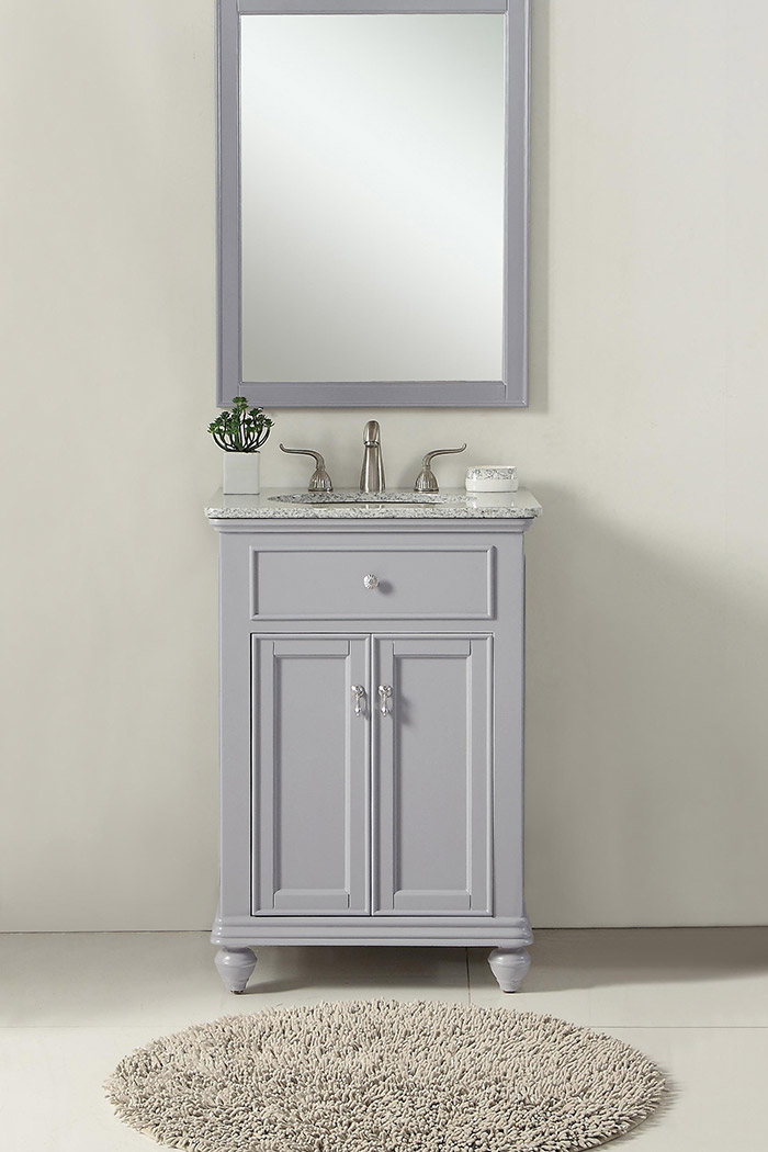 Elegant Otto 24" Single Bathroom Vanity Set - Gray (VF12324GR)