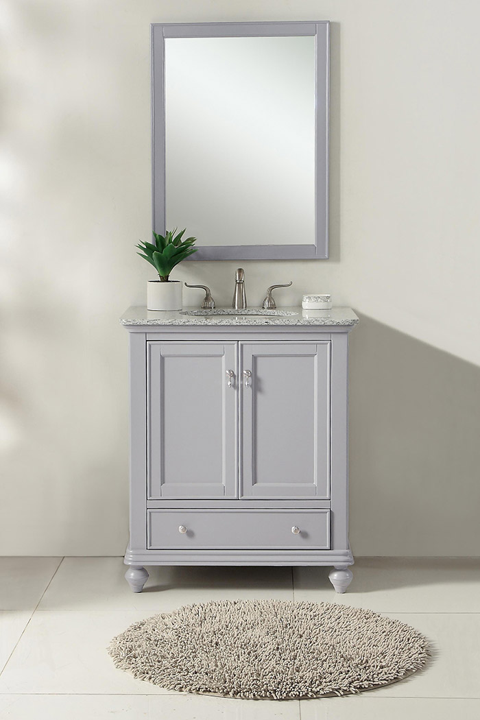 Elegant Otto 30" Single Bathroom Vanity Set - Gray (VF12330GR)