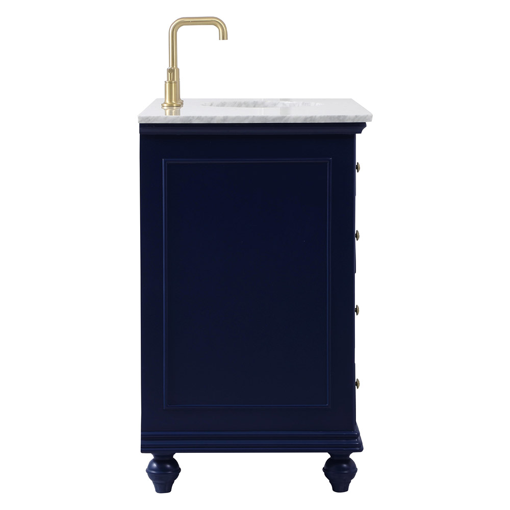 Elegant Otto 48" 8 Drawer Rectangle Single Bathroom Vanity Sink Set - Blue (VF12348BL)