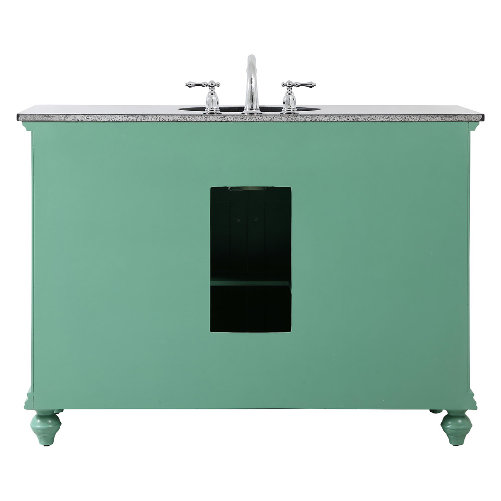 Elegant Otto 8 Drawer Rectangle Single Bathroom Vanity Sink Set - Vintage Mint, 48" (VF12348VM)