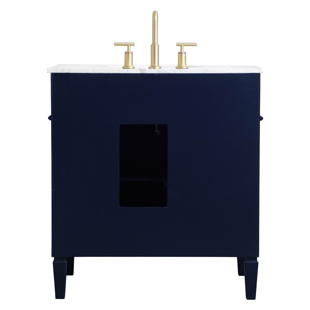 Elegant 32" Single Bathroom Vanity Set - Blue (VF12532BL)