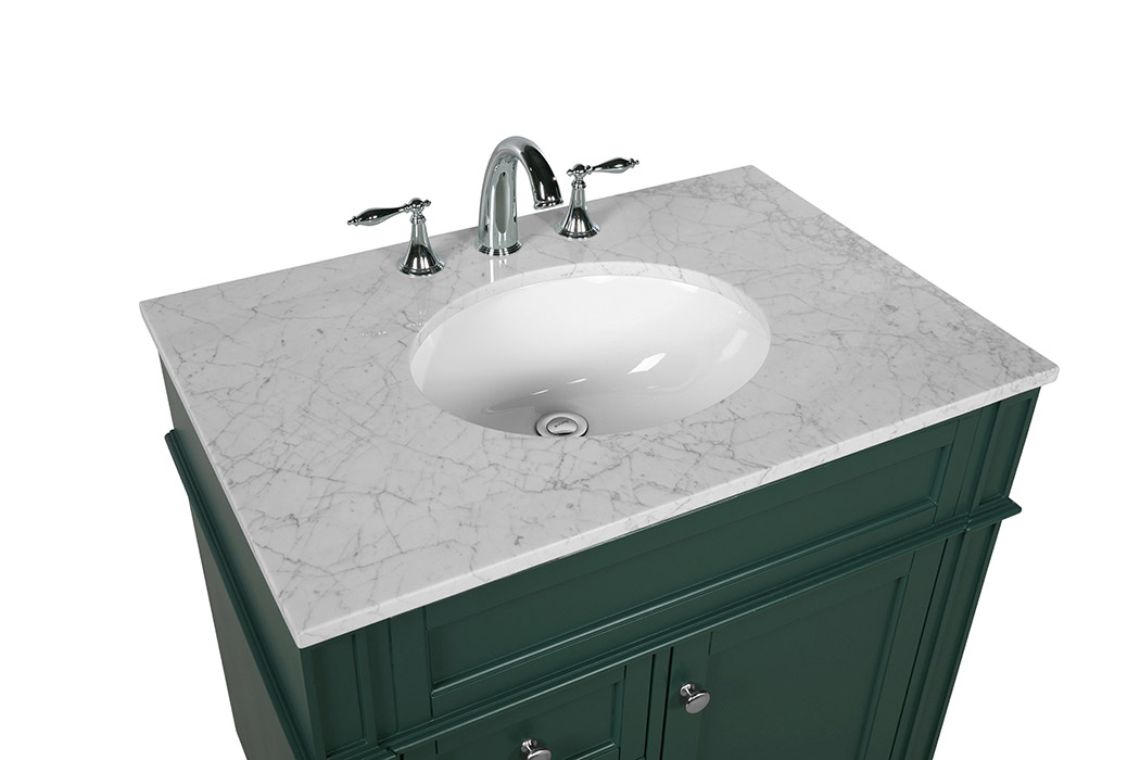 Elegant 32" Single Bathroom Vanity Set - Green (VF12532GN)