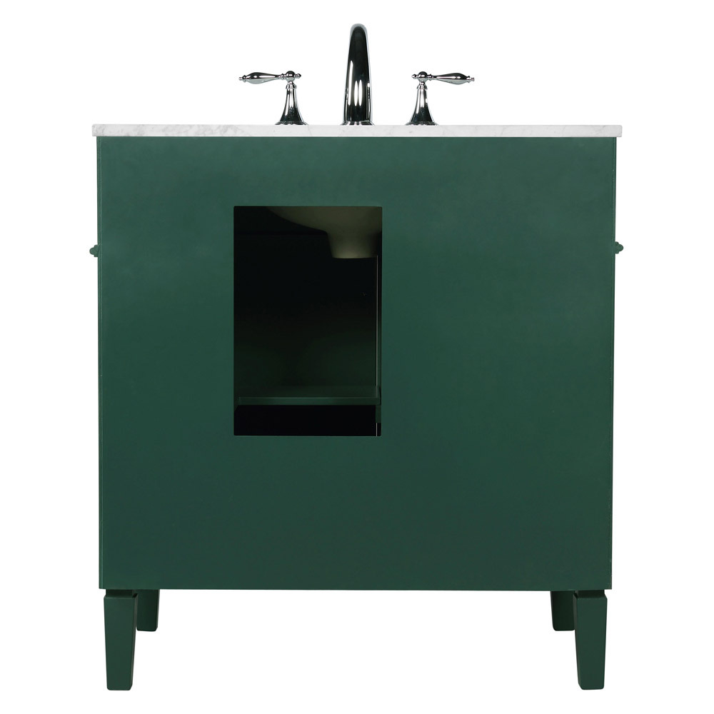 Elegant 32" Single Bathroom Vanity Set - Green (VF12532GN)