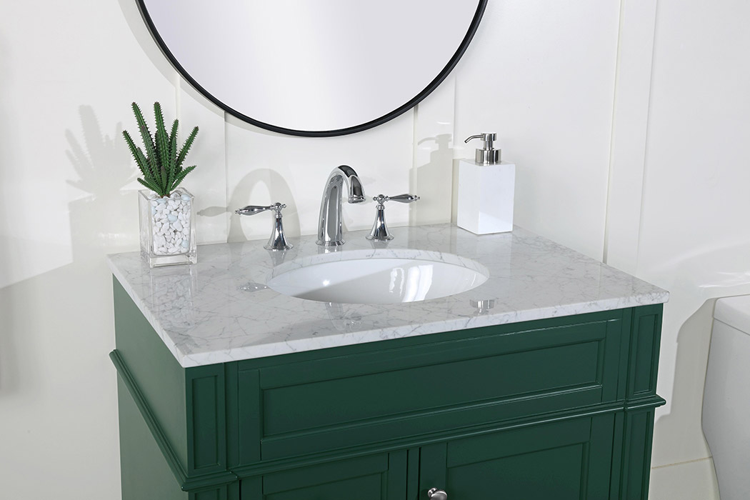 Elegant 32" Single Bathroom Vanity Set - Green (VF12532GN)