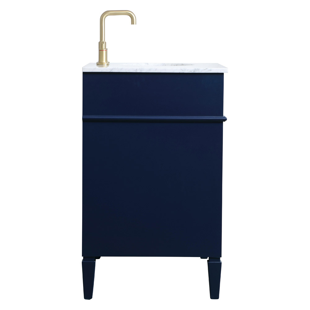 Elegant Single Bathroom Vanity Set - Blue, L 36" (VF12536BL)