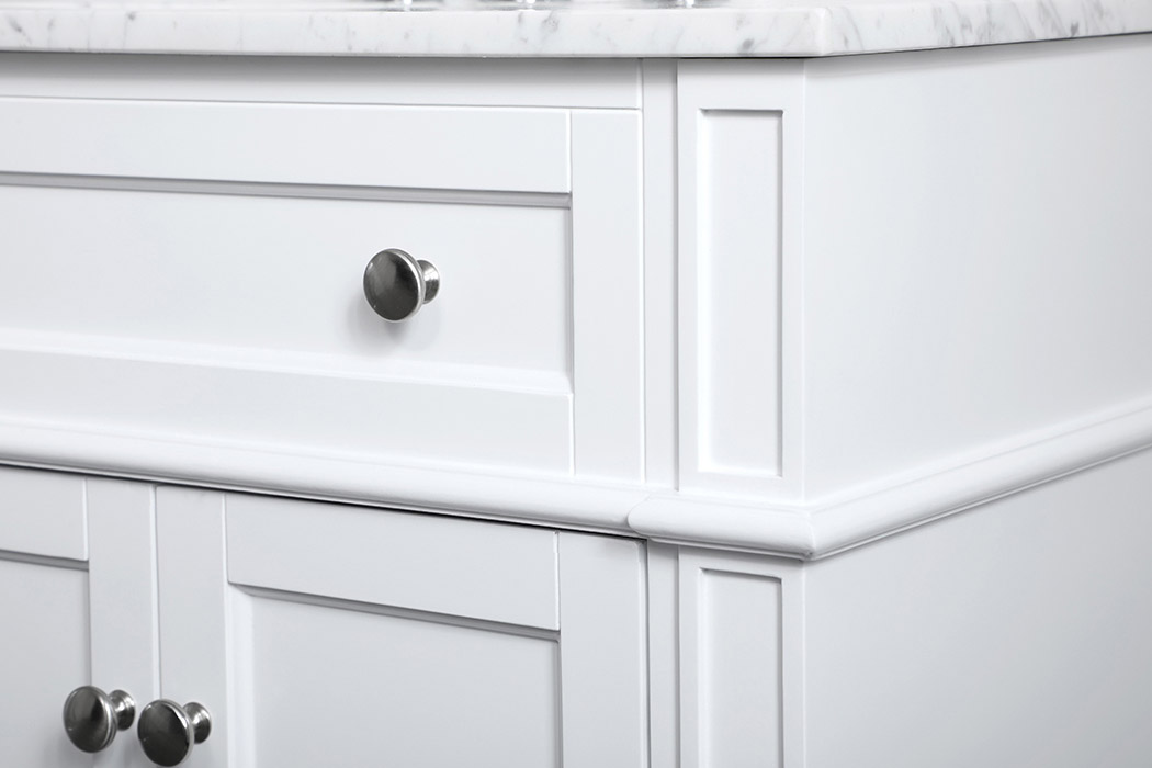 Elegant Single Bathroom Vanity Set - White, L 36" (VF12536WH)