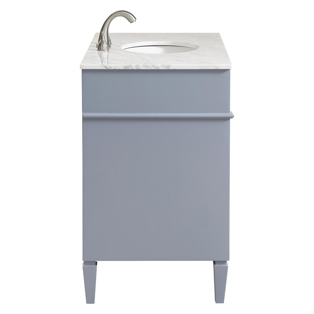 Elegant Single Bathroom Vanity Set - Gray, L 40" (VF12540GR)