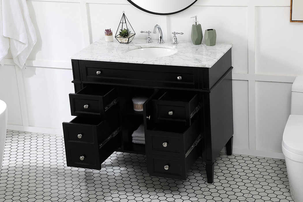 Elegant - Single Bathroom Vanity Set (PNT-VF12542)