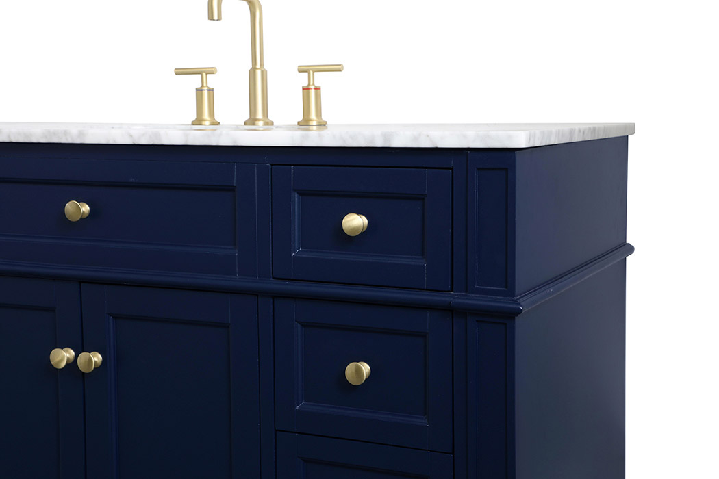 Elegant 60" Single Bathroom Vanity Set - Blue (VF12548BL)