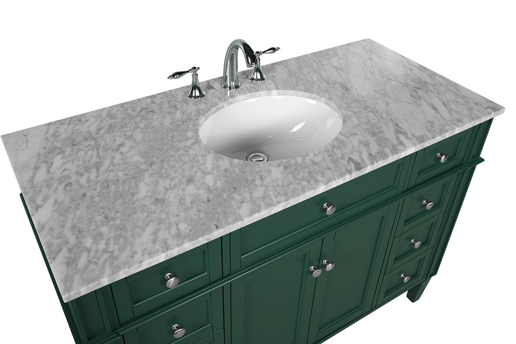 Elegant 60" Single Bathroom Vanity Set - Green (VF12548GN)