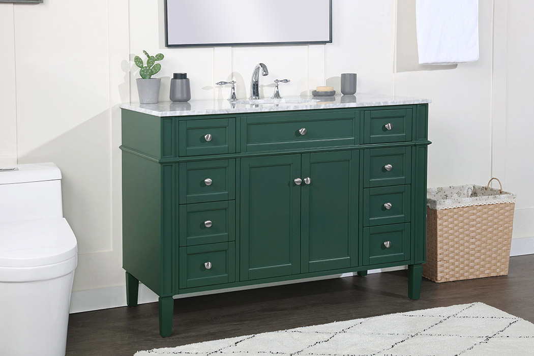 Elegant 60" Single Bathroom Vanity Set - Green (VF12548GN)