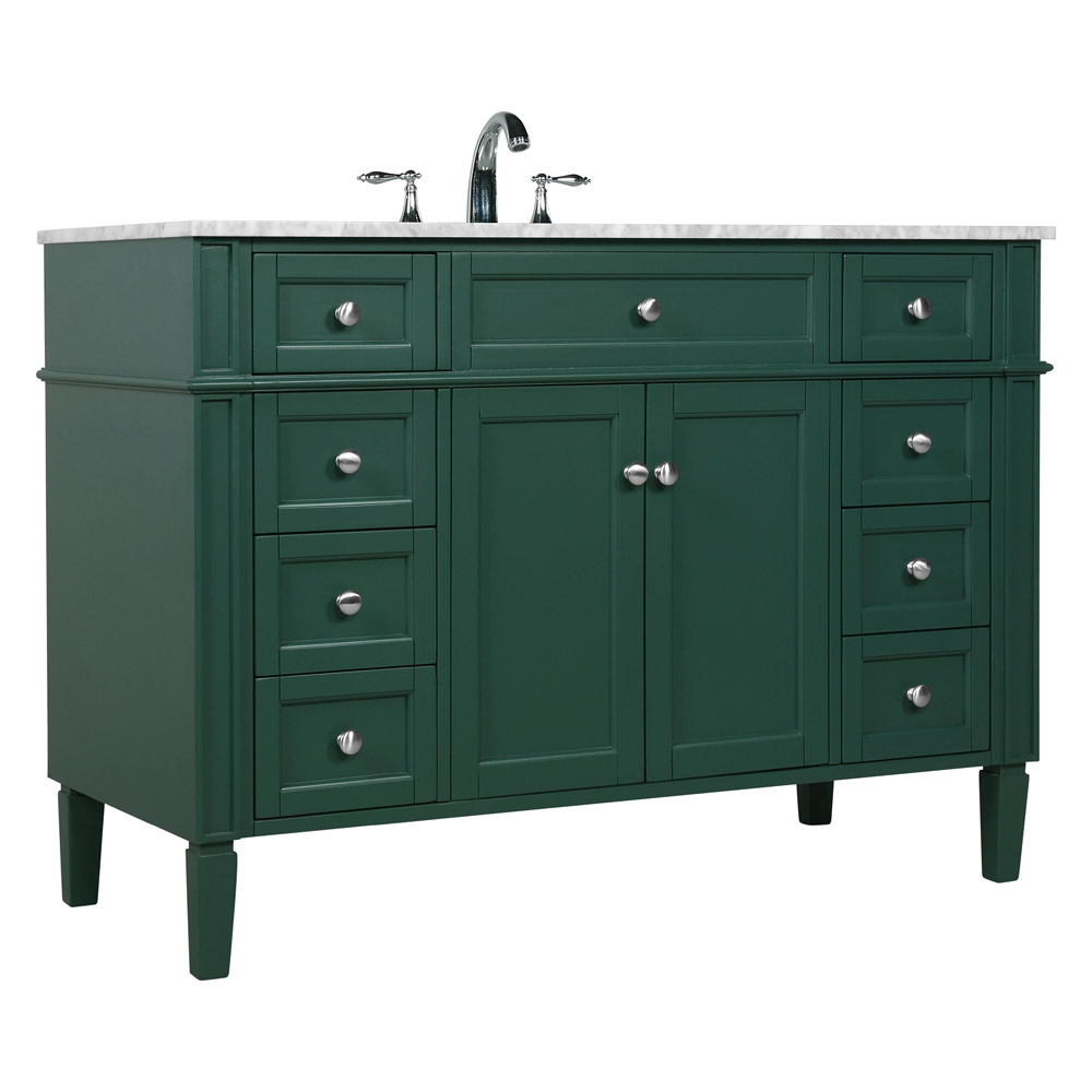 Elegant 60" Single Bathroom Vanity Set - Green (VF12548GN)