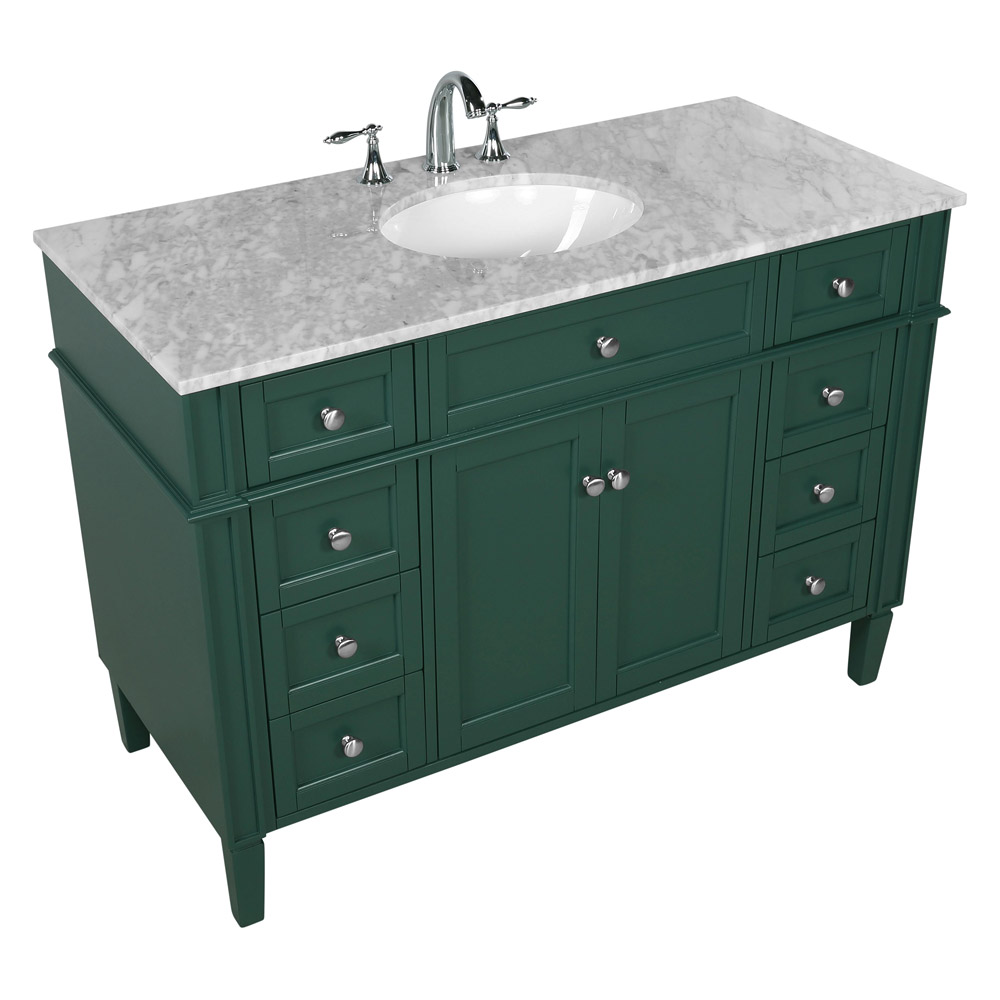 Elegant 60" Single Bathroom Vanity Set - Green (VF12548GN)