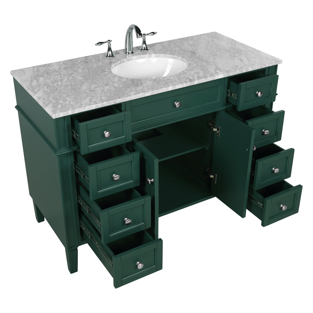 Elegant 60" Single Bathroom Vanity Set - Green (VF12548GN)