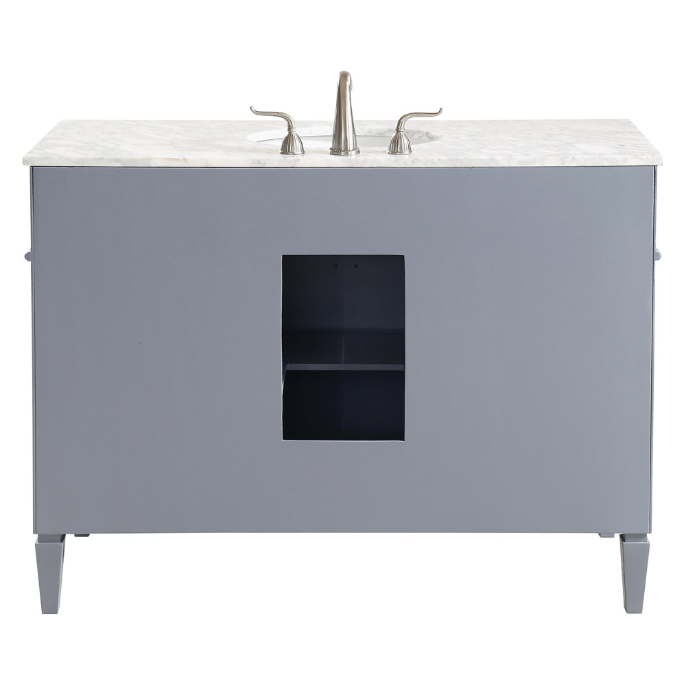 Elegant 60" Single Bathroom Vanity Set - Gray (VF12548GR)