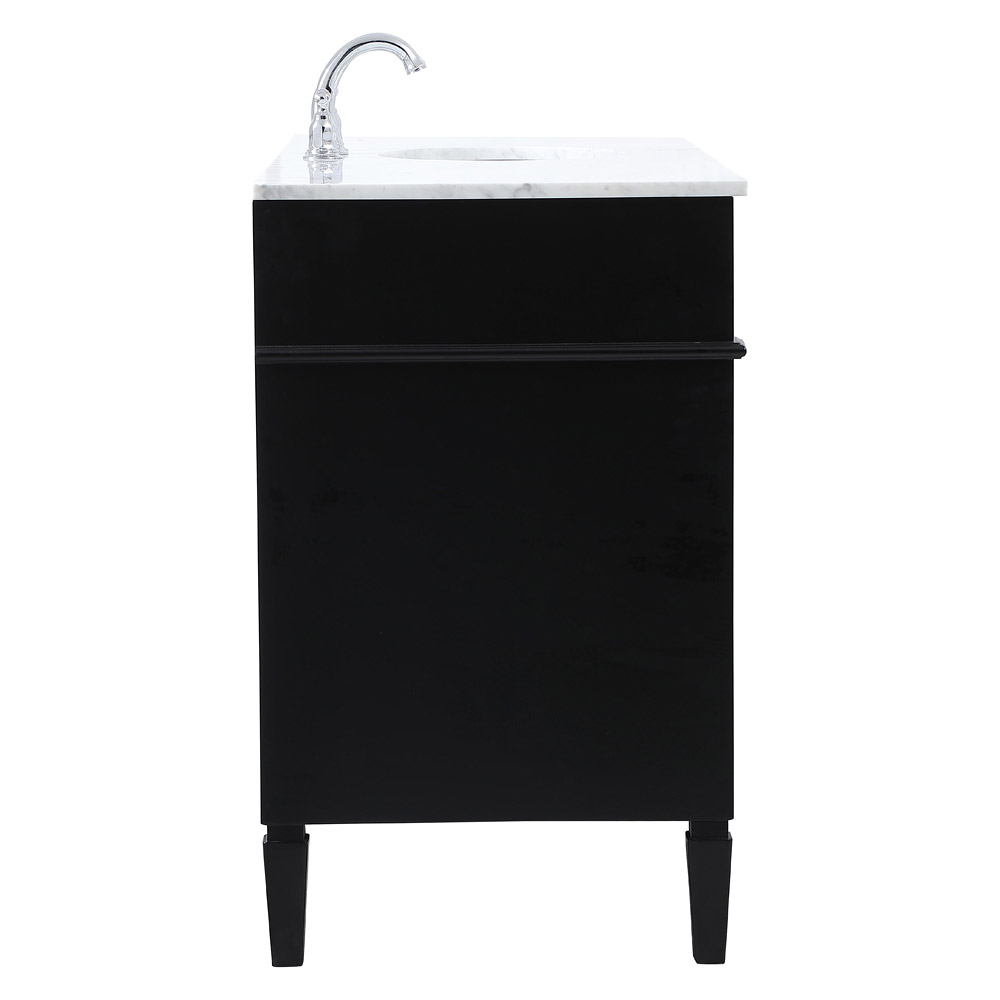 Elegant 60" Single Bathroom Vanity Set - Black (VF12560BK)