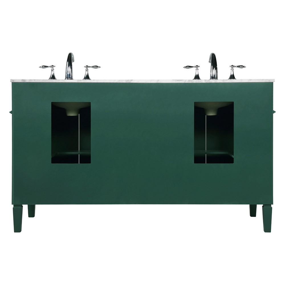 Elegant 60" Single Bathroom Vanity Set - Green (VF12560DGN)