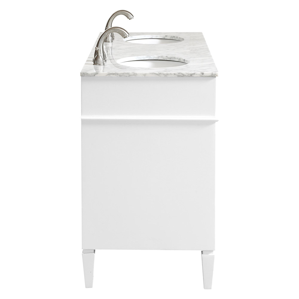 Elegant 60" Single Bathroom Vanity Set - White (VF12560DWH)