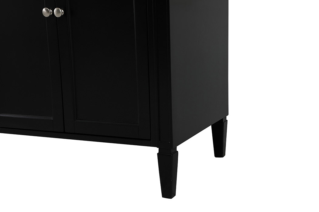 Elegant 60" Single Bathroom Vanity Set - Black (VF12572DBK)