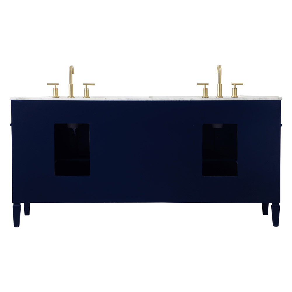 Elegant 60" Single Bathroom Vanity Set - Blue (VF12572DBL)