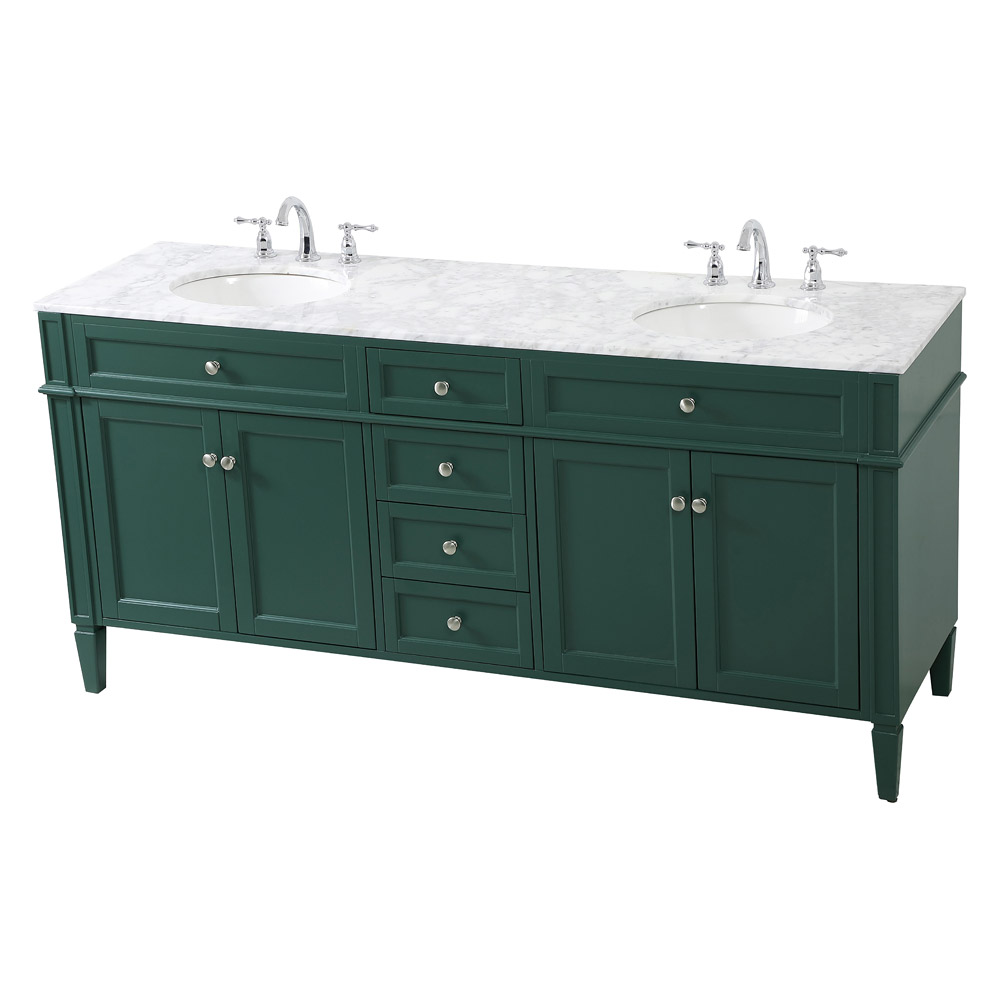 Elegant 60" Single Bathroom Vanity Set - Green (VF12572DGN)