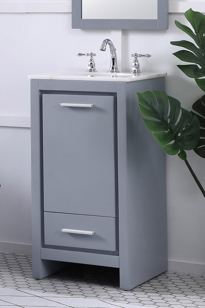 Elegant Bathroom Vanity - Gray (VF12818GR)