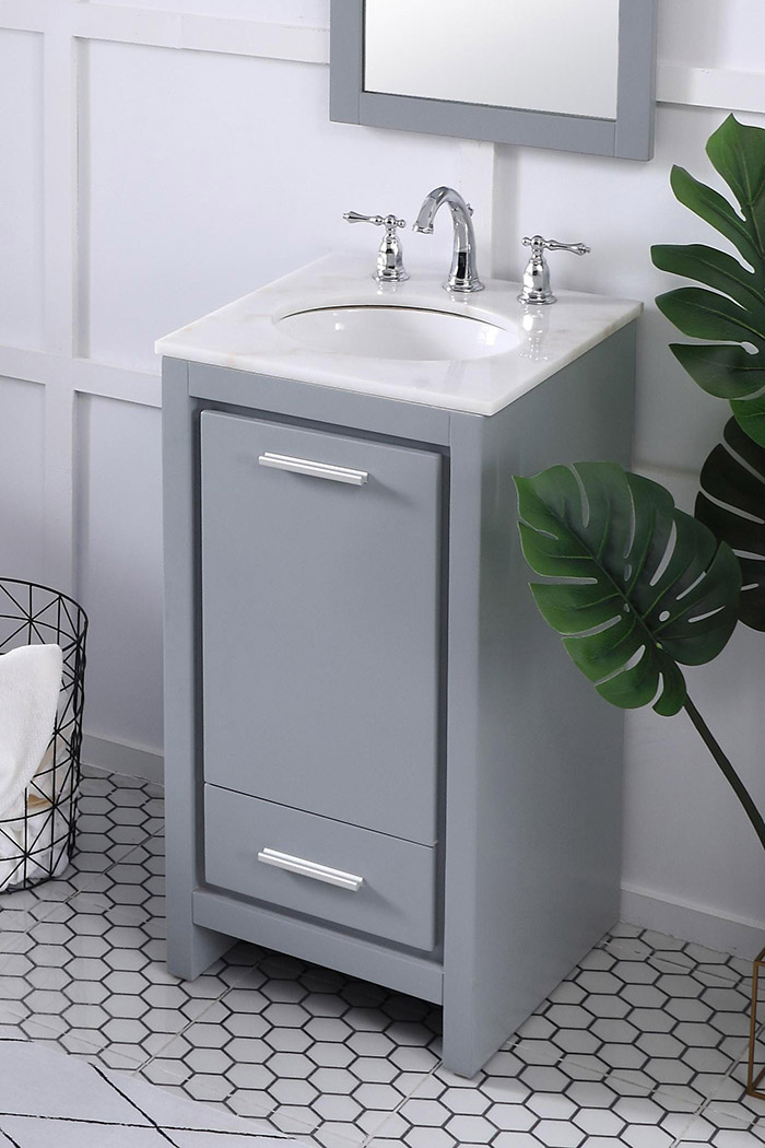 Elegant Bathroom Vanity - Gray (VF12818GR)