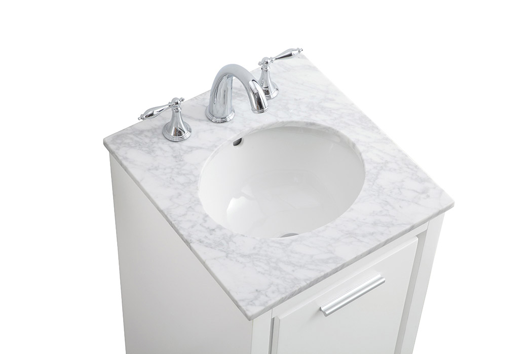 Elegant Bathroom Vanity - White (VF12818WH)