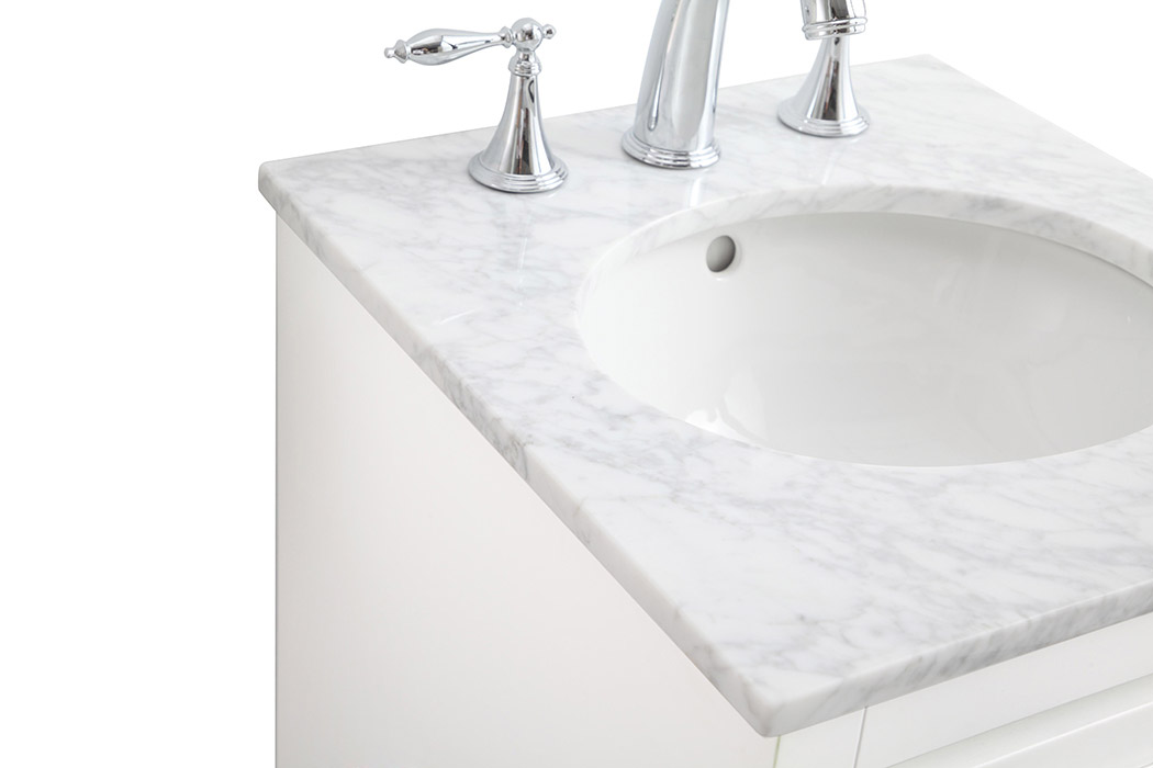 Elegant Bathroom Vanity - White (VF12818WH)