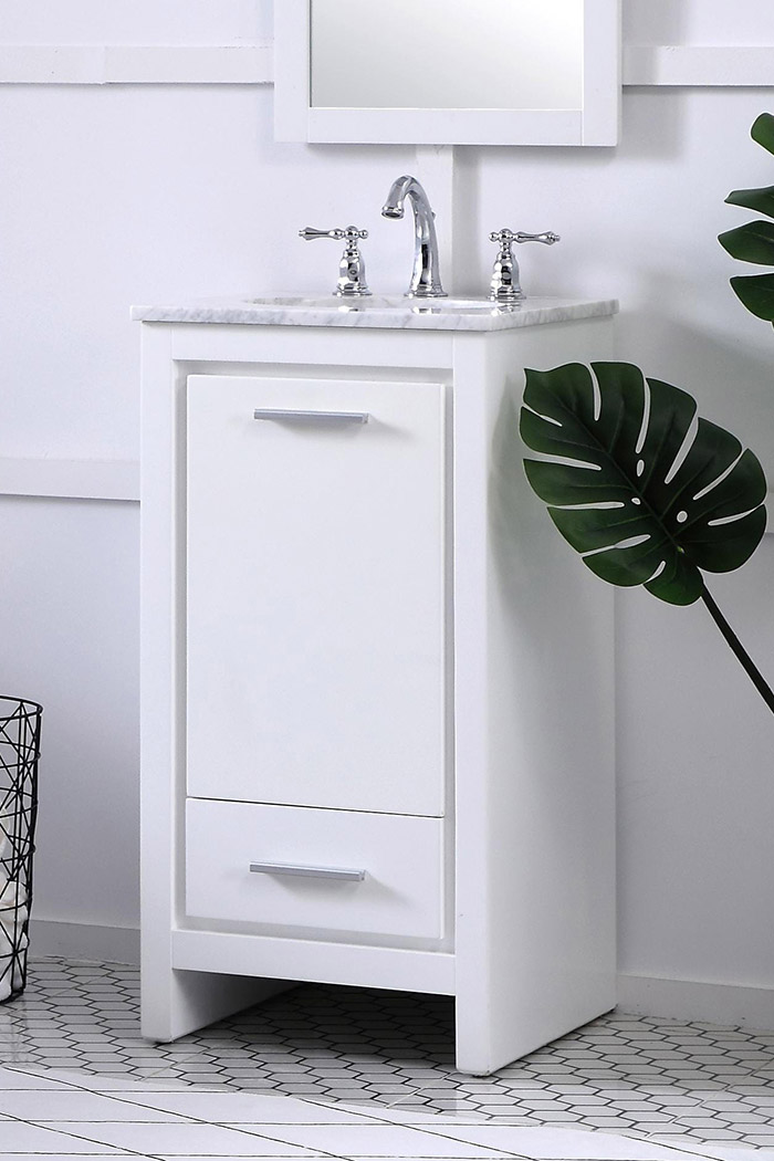 Elegant Bathroom Vanity - White (VF12818WH)